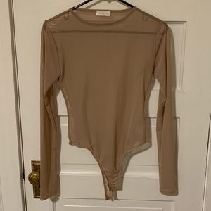 Nude Mesh Bodysuit